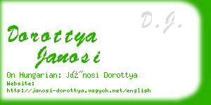 dorottya janosi business card